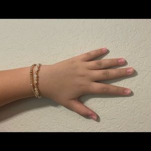 Two pretty dark and light brown bracelet very pretty